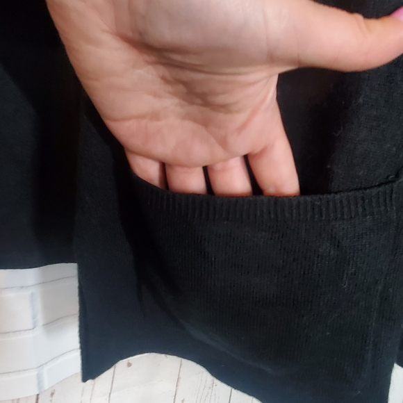 New York & Company Black Patch Pocket Sweater - Picture 4 of 8